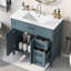 Meuble-lavabo 36 po avec lavabo, structure solide et portes à fermeture en douceur-1723444881