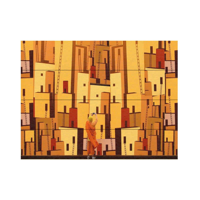 «Roxana Labagnara Click Wood Slat Art», H 12 po x l 16 po