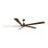 Visual Comfort Fan Aspen 84 Indoor Ceiling Fan with Threaded Downrod, Midnight Black blades and Handheld Remote
