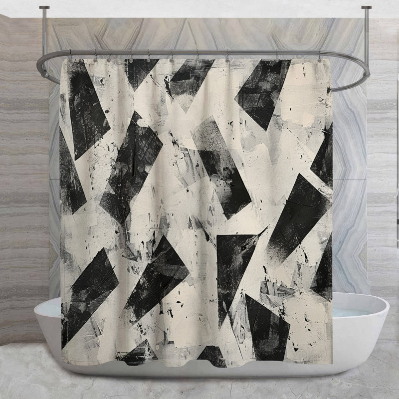 Rideau de douche Ceda, H 73 po x l 70 po