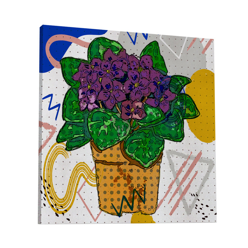 " Boho Flowers 165 ", 24" H x 24" W x 1.5" D