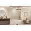 Porte de douche moderne en verre trempé incassable pour une salle de bain élégante