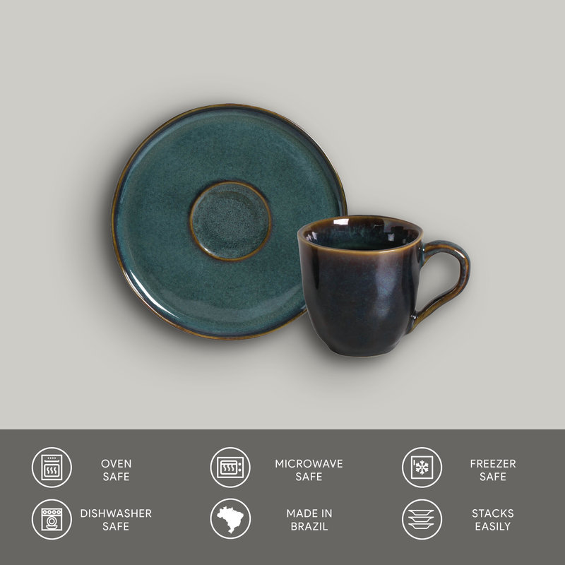 Porto Brasil Coffee Cups & Saucers - Thumbnail 5
