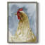 Portrait de poulet I, reproduction encadrée - bois massif-1029968717