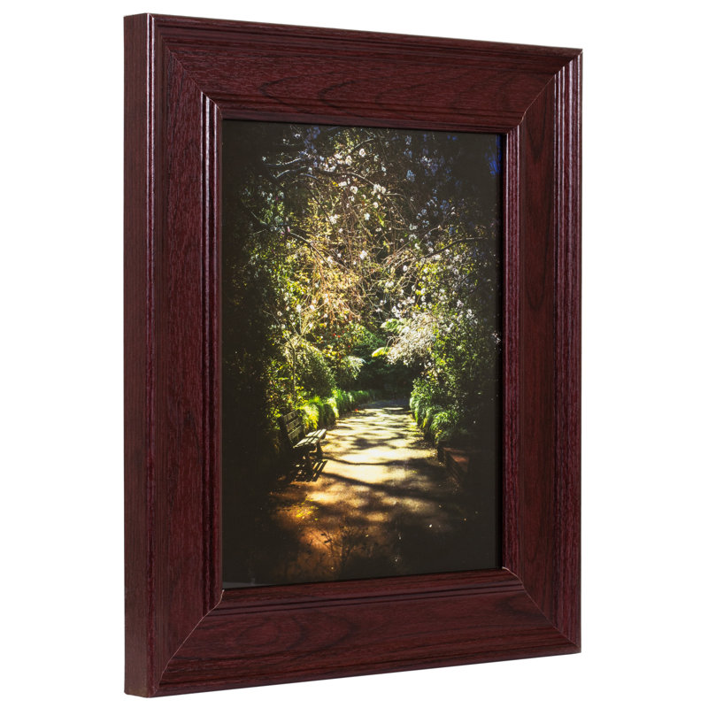 Cadre photo simple biseauté en acajou Vanourgen, 16 po x 20 po