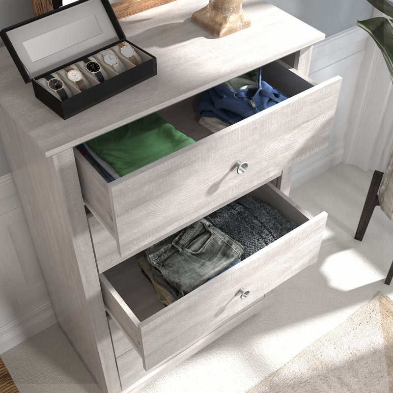 Kepner 5 Drawer 30.7'' W Dresser, Dusty Gray Oak