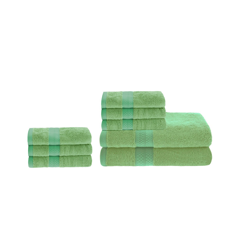 Scholz 8-Piece Cotton Blend Towel Set , Spring Green