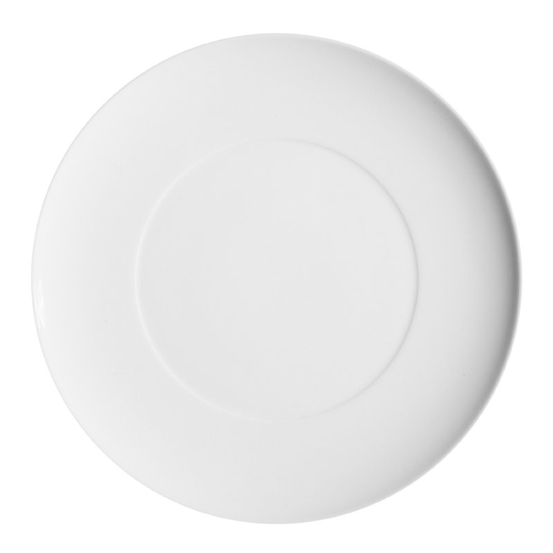 Domo White Porcelain Dinner Plate