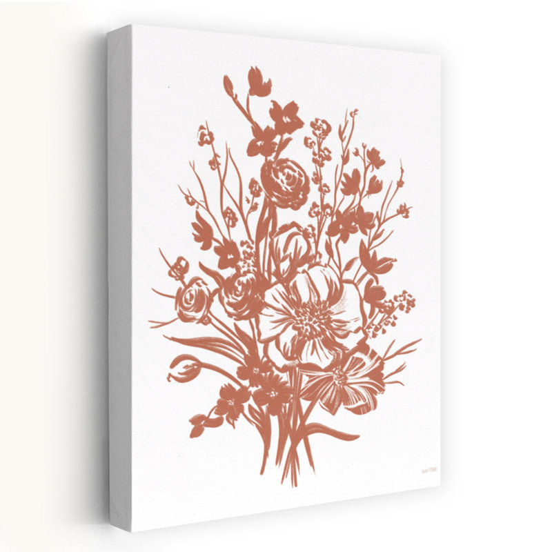 Art floral contemporain, H 48 po x l 32 po