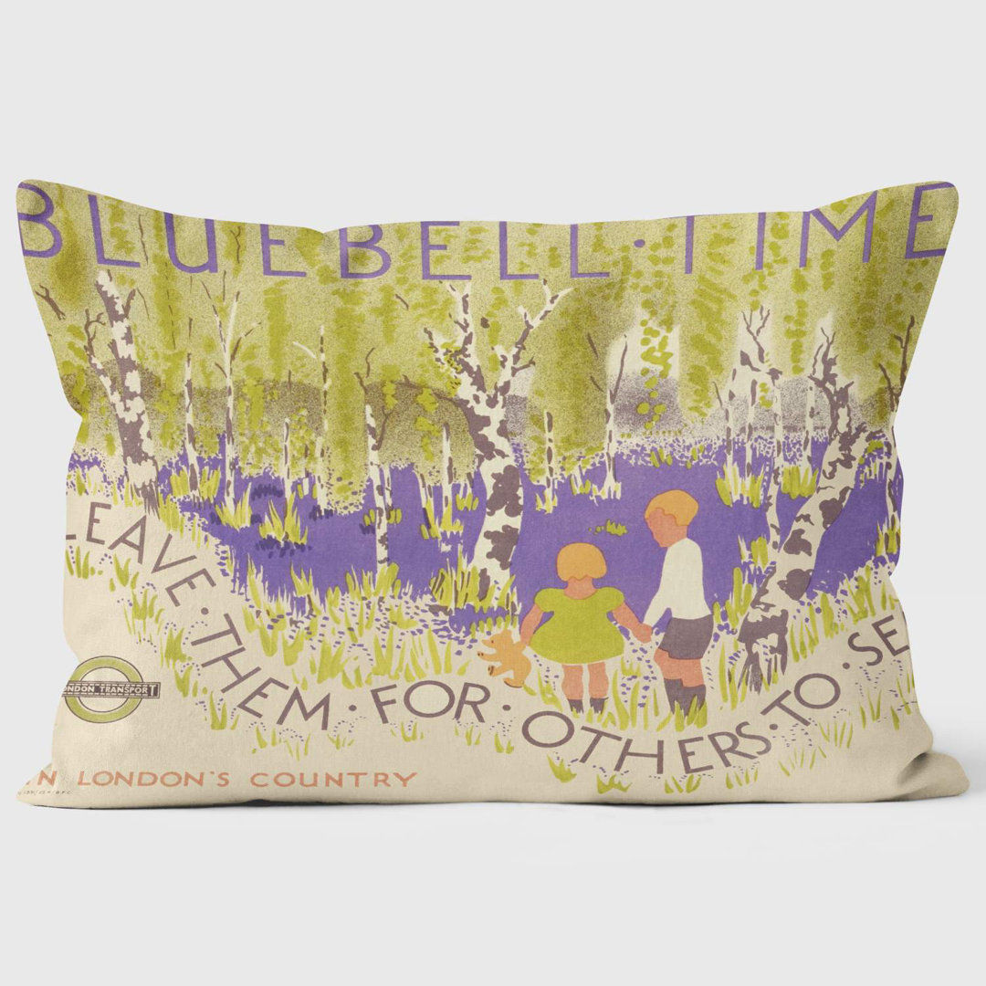 Bluebell Time - London Transport Cushion