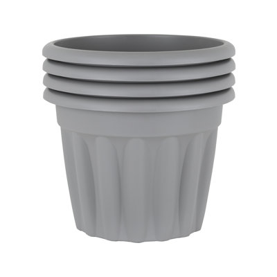 Wham Vista Round Planter Upcycle Grey