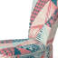 Chaise d'appoint rembourrée Peach And Blue Patchwork