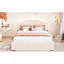 Lit plateforme tapissier avec tiroir Teddy