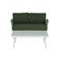 Causeuse et table en acier Mariano, blanc cassé et gris-1053617024-1053617025