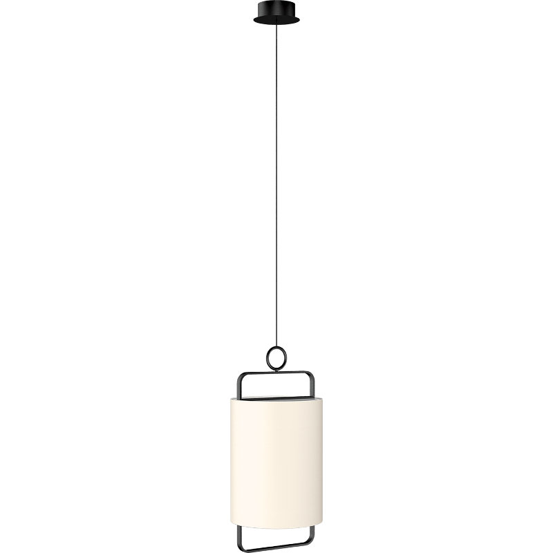 Luminaire suspendu 1 lumière DEL Cedra, H 26,1 po x l 9,8 po x P 9,8 po