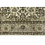 Tapis floral crème en laine noué à la main-85897349