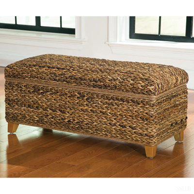 Amber Woven Banana Leaf Storage Trunk