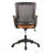 Brown Mid-Back Mesh Task Office Chair, With Height Adjustable Arms-402322157-402322159