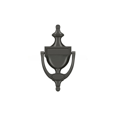 Deltana DKR75U26D Door Knocker, Victorian Rope in Brushed Chrome
