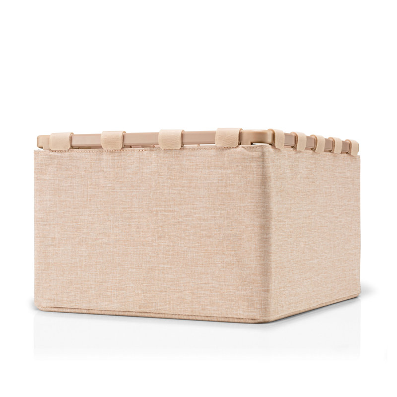 Reisenthel Recycled Polyester Fabric Decorative Bin, Frame twist coffee
