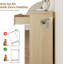 Commode haute moderne en bois à 5 tiroirs pour chambre - commode verticale de 41,3 po avec façades concave-convexes, armoire en bois d'ingénierie blanc avec poignées en métal