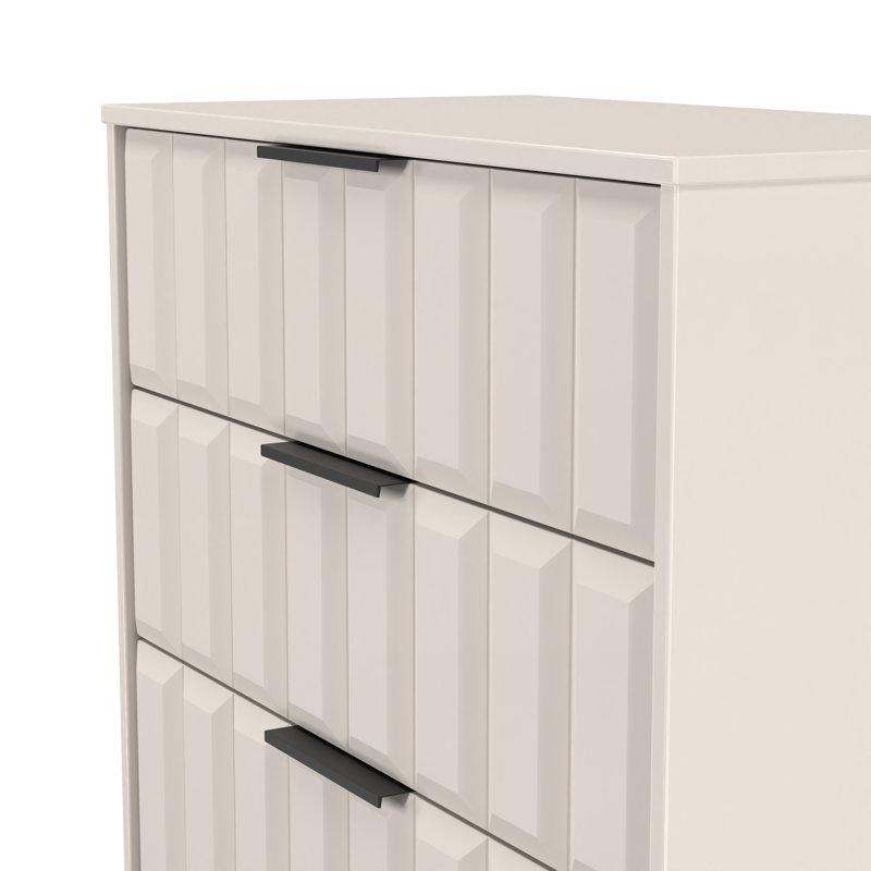 77 cm W Chest of 4 Drawers, Beige