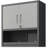 Metal Wall-Mounted Tool Storage Cabinet With Locking Door And 1 Shelf 1 Opened Drawer