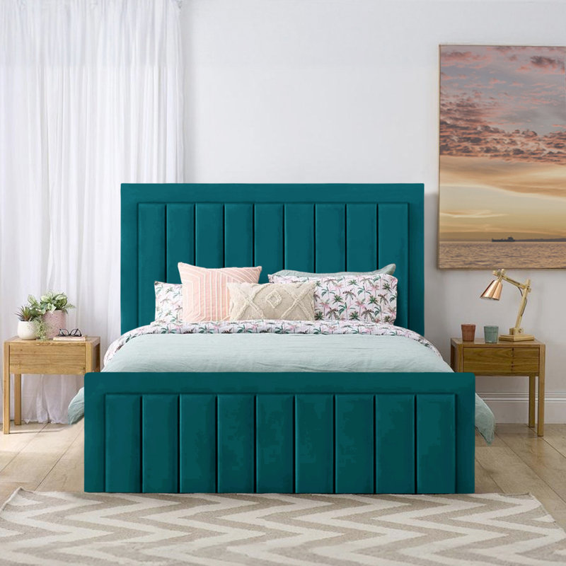 Antrone Upholstered Ottoman Storage Bed, Double (4'6), Mallard