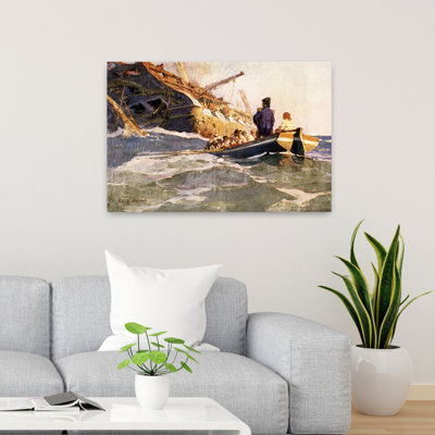 1800S War Of 1812 Surrender Sinking Of Hms Guerriere By Uss Constitution August 9 1812 Classic Retro Vintage Wall Art