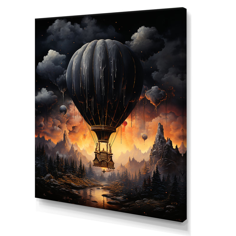 Ballon foncé Mystery Journey I, Toile tendue, H 20 po x l 12 po
