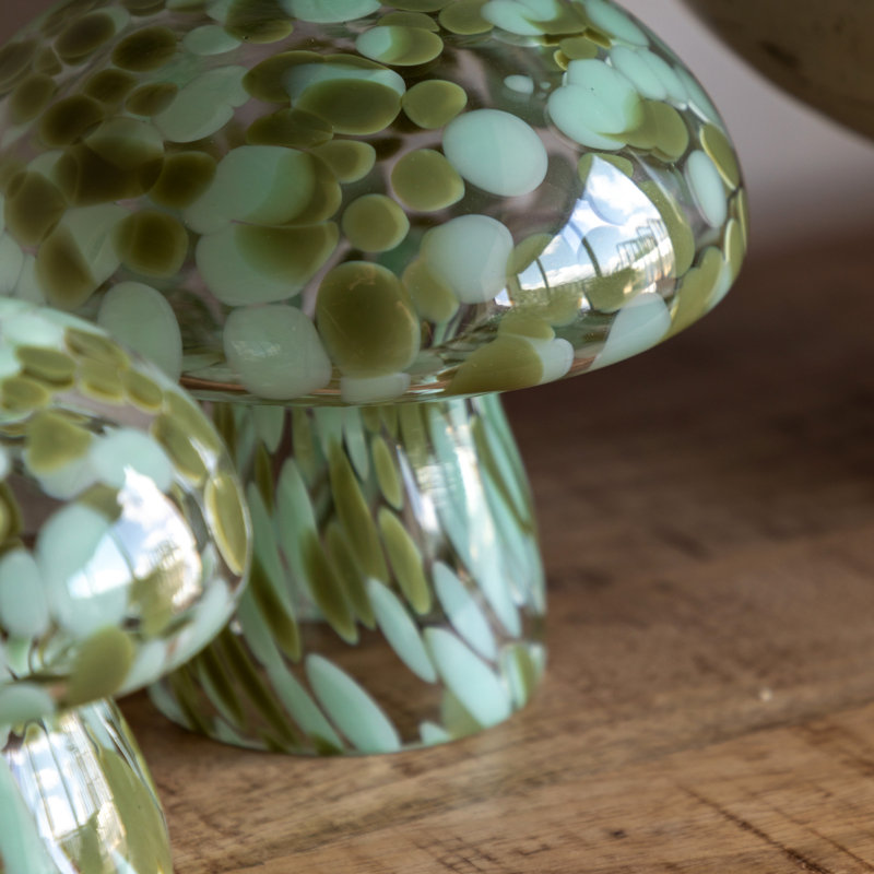 Glass Figurine / Sculpture Decorative Object, Green