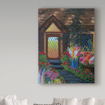 'Summer Porch' Acrylic Painting Print on Wrapped Canvas