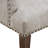 Upholstered Chenille Fabric Accent Dining Chair with Curved Solid Wood Legs-1309245759