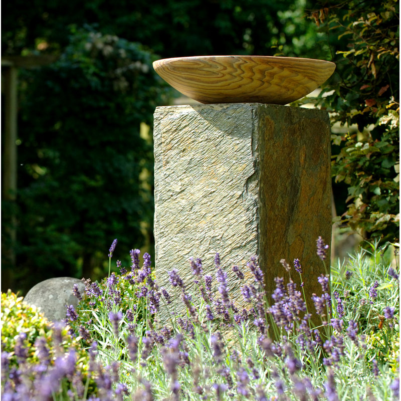 Geoff Natural Stone Birdbath