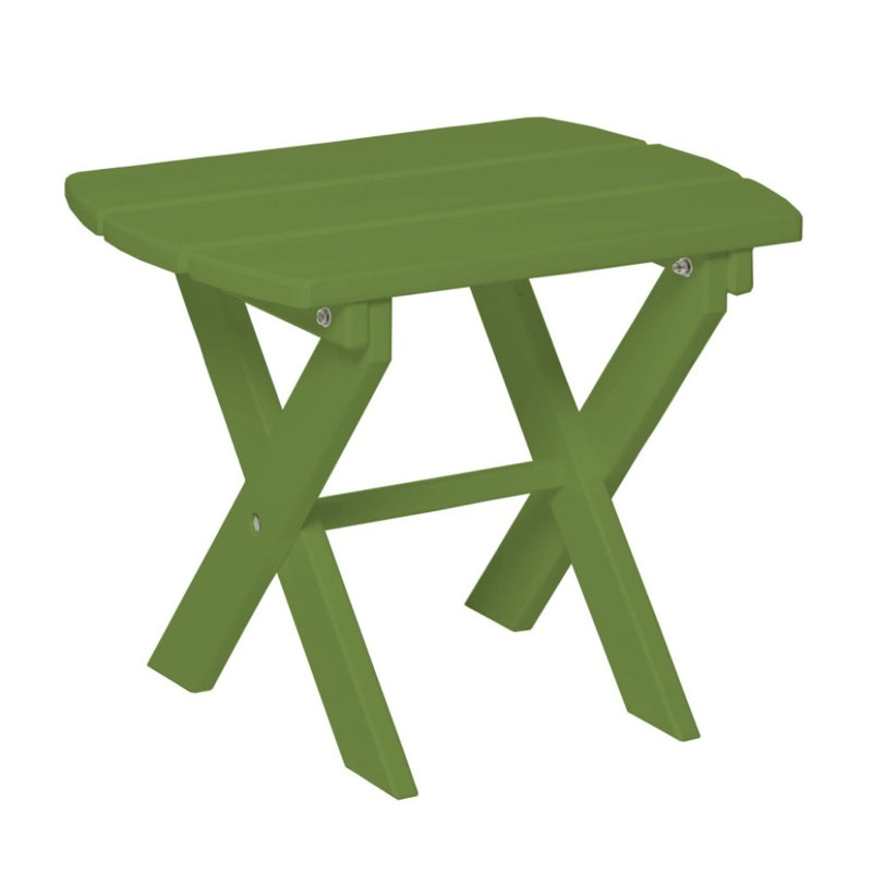 Oval Foldable Outdoor Side Table , 24 " W 18 " D, Tropical Lime Green
