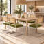 Chaise d'appoint en porte-à-faux avec dossier en rotin de canne et structure en acier-340965877