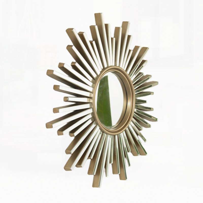 Miroir décoratif 33 po en forme de Sunburst