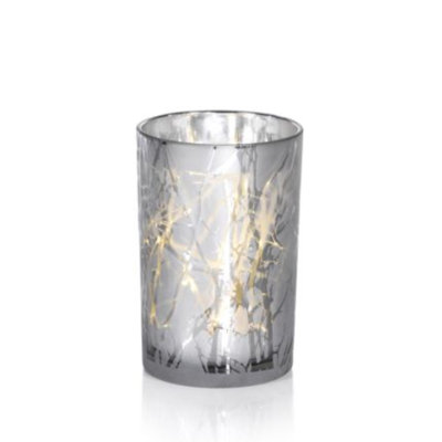 Glass Tabletop Hurricane with Candle Included