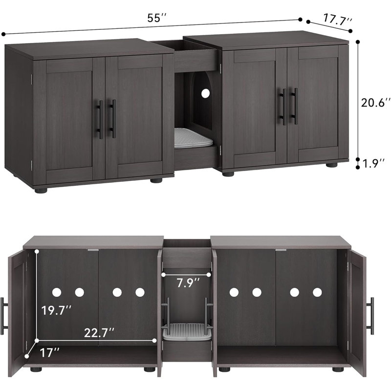 Litter Box Enclosure, Tan