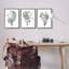 Boho Flower Herb Bunches par JJ Design House LLC - Ensemble de 3 reproductions de dessins sur bois-251343203-251343213