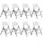 Foldable Plastic Folding Chairs with Steel Frame - 450 lbs Capacity, Available in White, Black, and Blue, for Indoor/Outdoor Use-1086562571