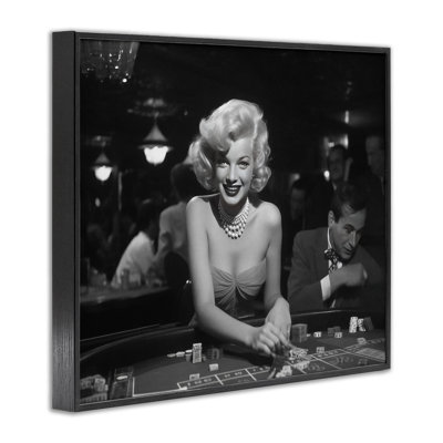 Iconic Marilyn Portrait, art de la giclée encadrée par Lazar Studio