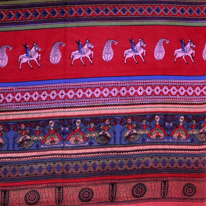 Cotton Tapestry, Red