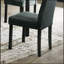 Chaises en tissu de laine gris anthracite avec plateau en faux marbre, ensemble de salle à manger 5 pièces pour cuisine et salle à manger modernes-532812094