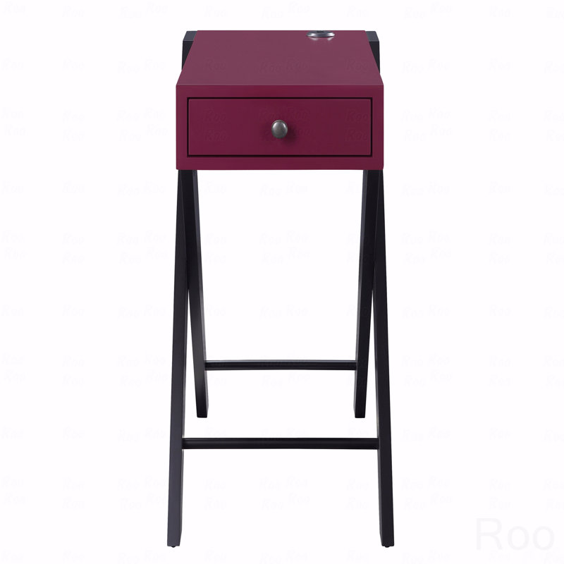 Table d'appoint avec ports USB, Bourgogne