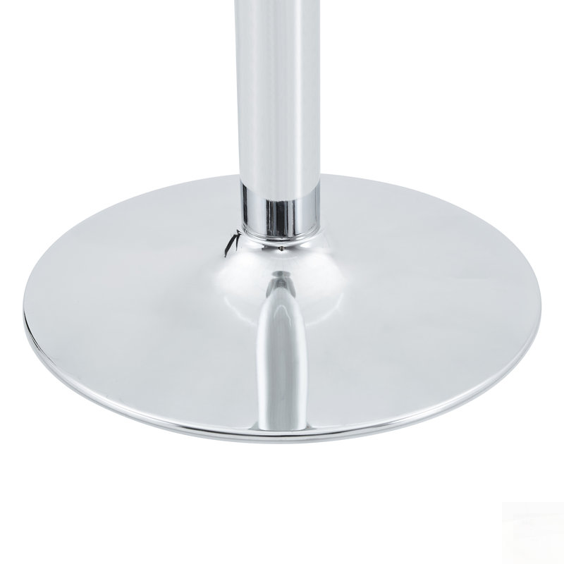 Verre rond Xavia avec base en métal, Silver