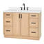 Meuble-lavabo simple 49 po avec comptoir en quartz pur ARIEL Kellie-99405031