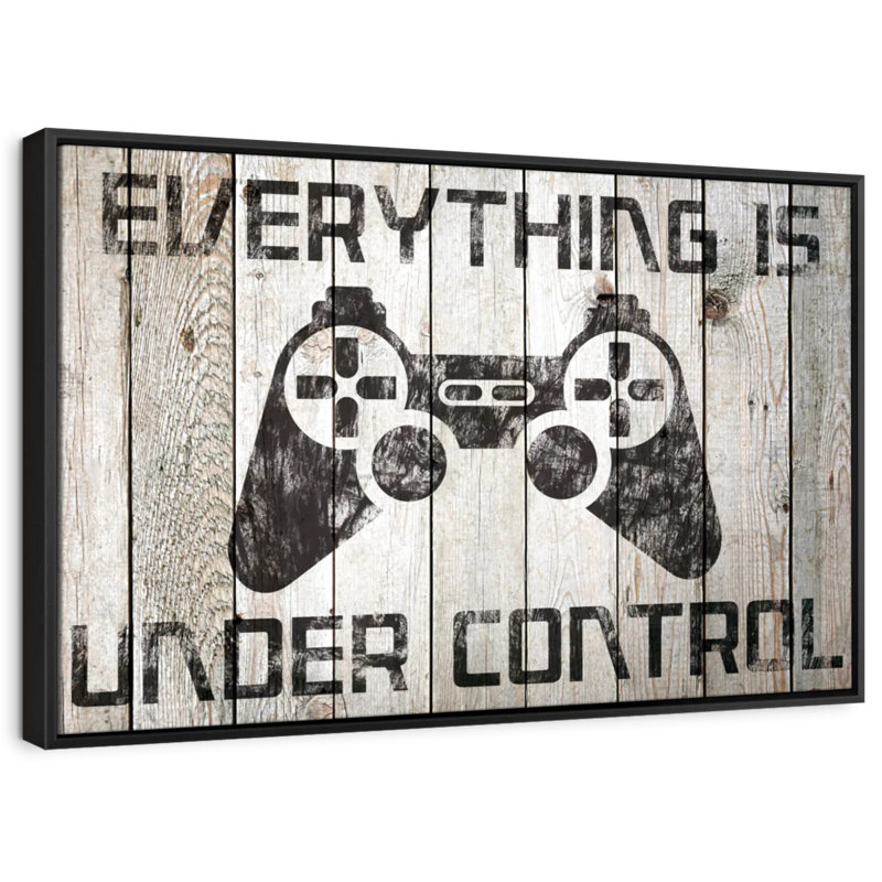 Everything Is Under Control Canvas Print, 9" H x 13" W