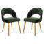 Chaise d'appoint rembourrée en velours Ambry-2029078215