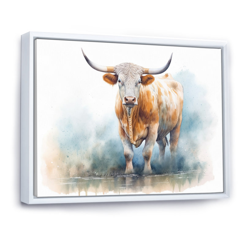 Rustic Castle II, reproduction d'art sur toile, H 30 po x l 40 po x P 1,5 po, Cadre flottant blanc